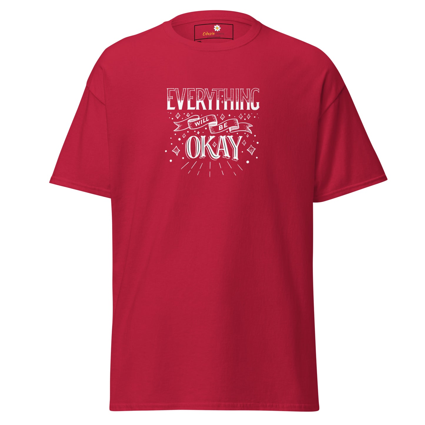 T-shirt classique pour homme - TEXT TOUT VA BIEN ÊTRE - GRAND