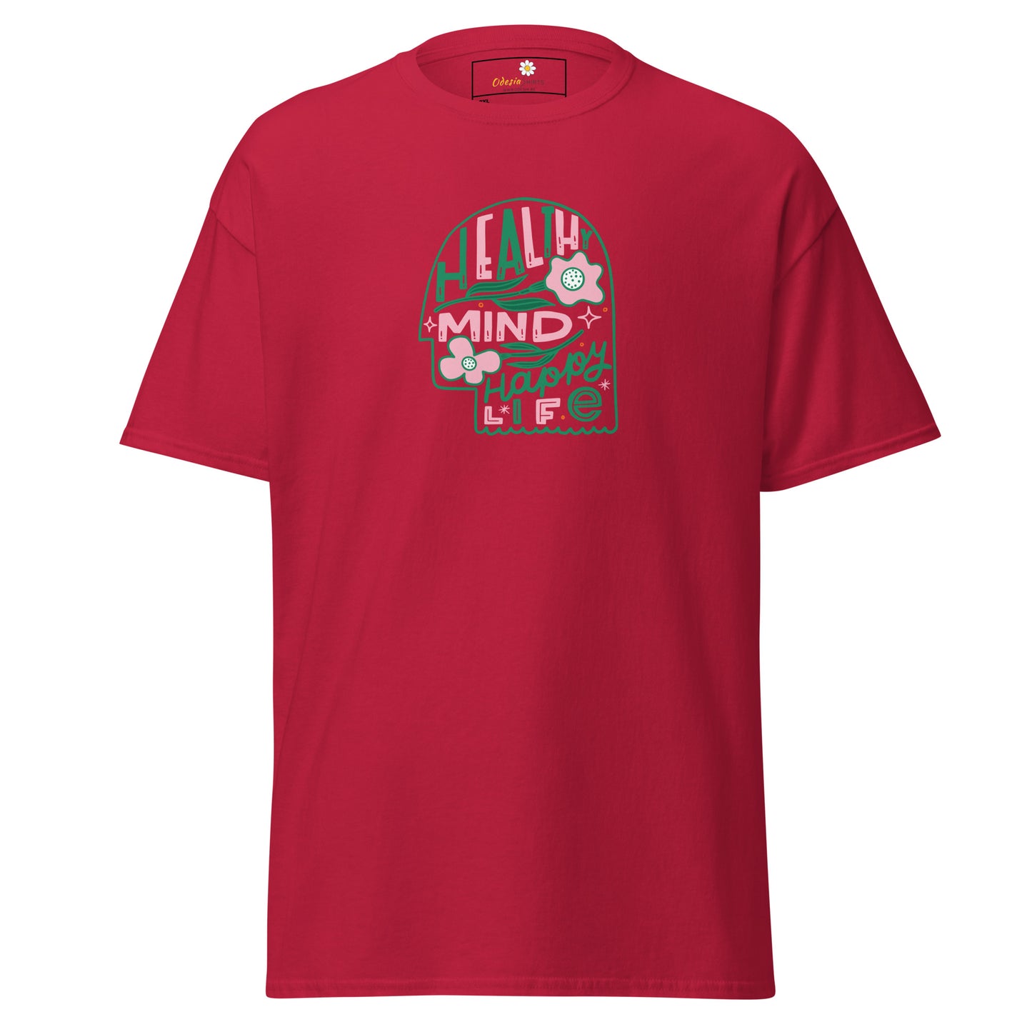 Heren klassiek t-shirt - TEKST GEZONDE GEEST LEVEN - GROOT