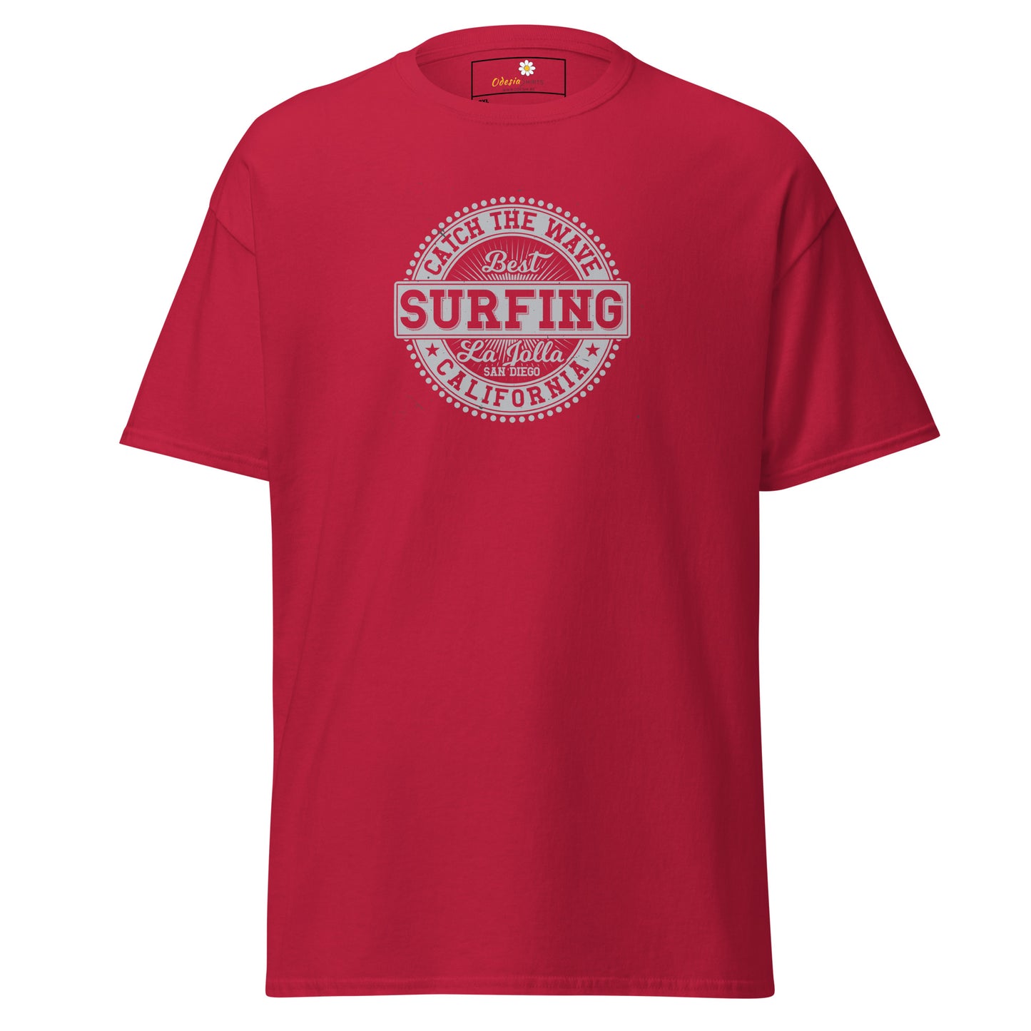 Heren klassiek t-shirt - SUMMER SURFING CALIFORNIA - GROOT
