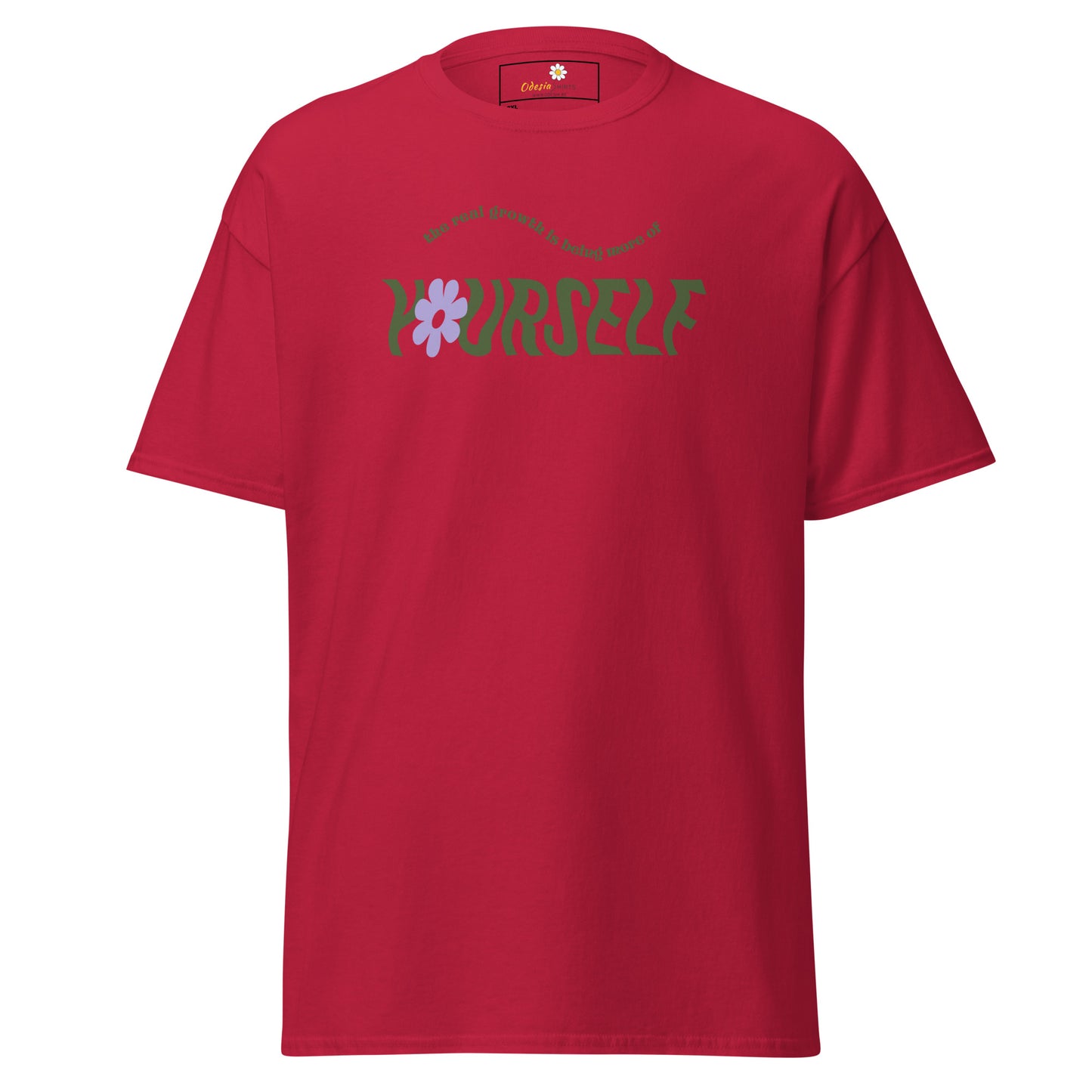 T-shirt classique pour homme - TEXTE ÊTRE PLUS SOI-MÊME - GRAND