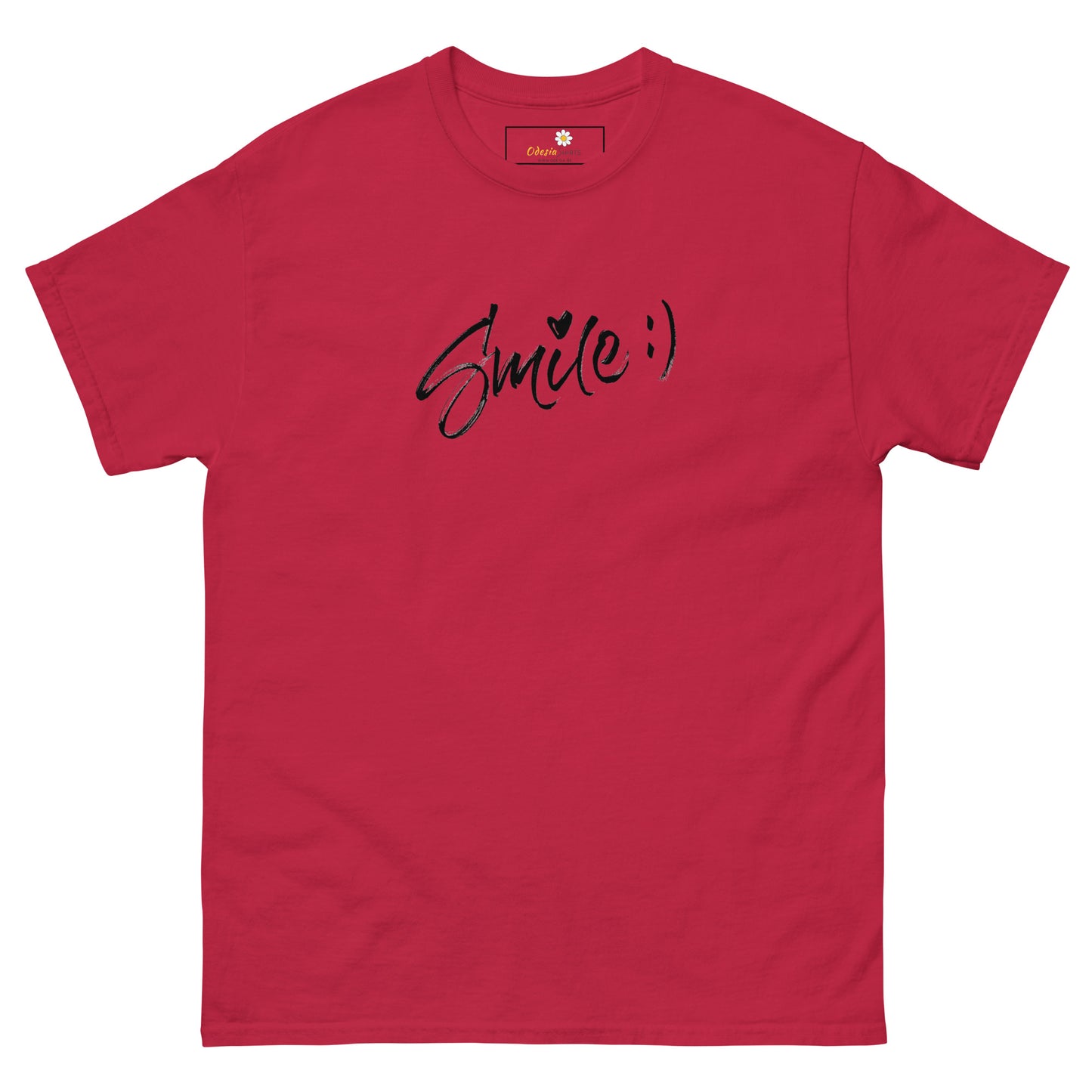 T-shirt classique pour homme - TEXT SMILE - BIG