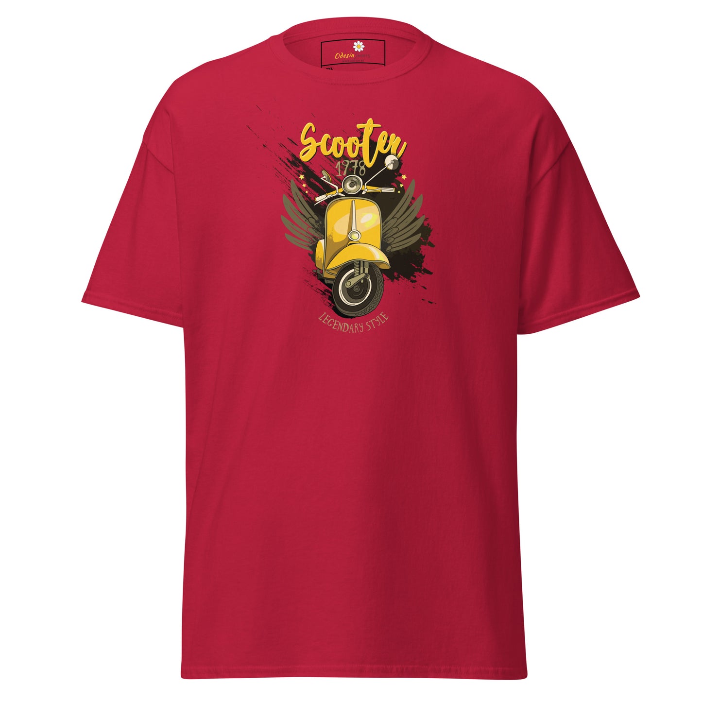 T-shirt classique homme - VINTAGE SCOOTER 1978 - GRAND