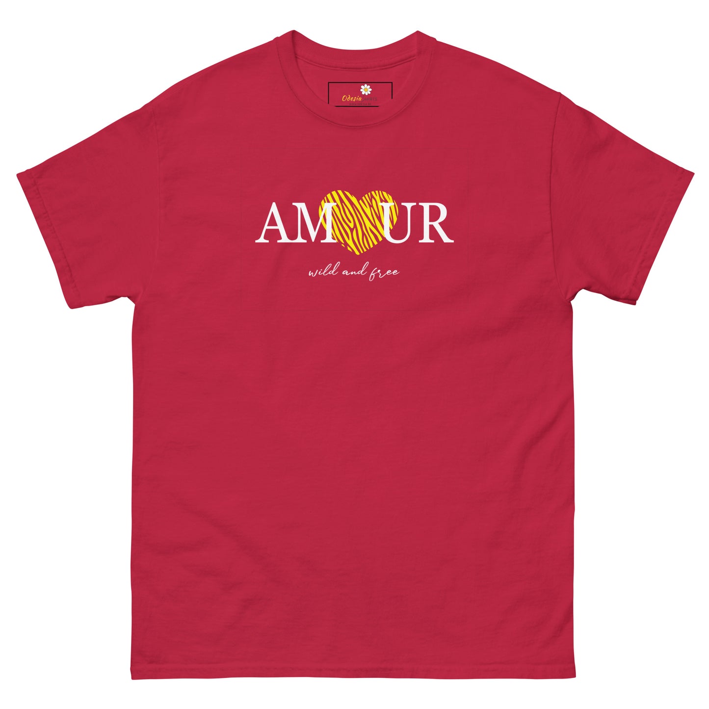 T-shirt classique homme - TEXT AMOUR WILD AND FREE - GRAND