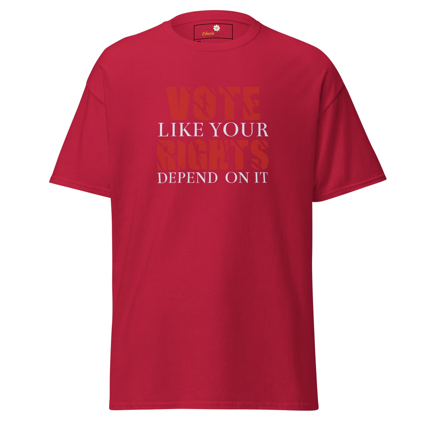T-shirt classique pour homme - TEXTE VOTE J'AIME BIEN COMPTEZ SUR ELLE - GRAND