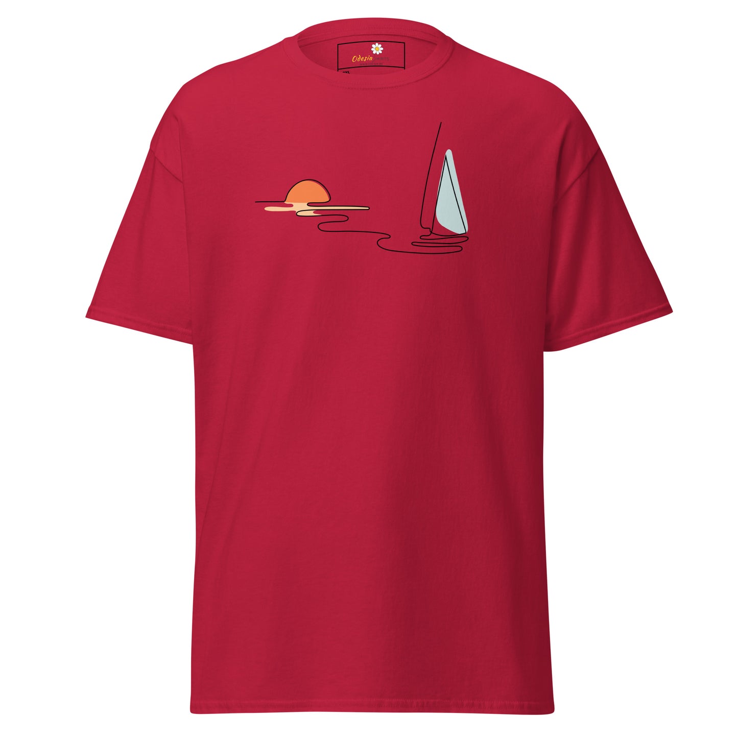 T-shirts classiques pour hommes - NATURE LINE SUNSE5T BOAT - BIG