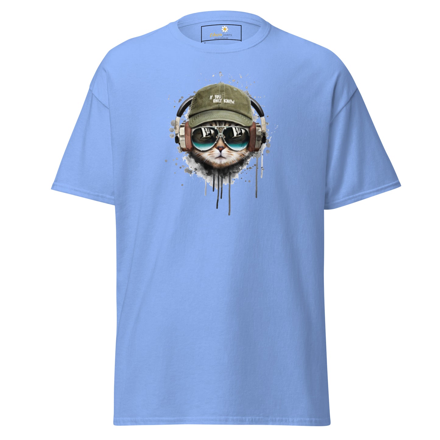 T-shirt classique unisexe - ANIMAUX MUSIQUE CHAT CHAPEAU - RÉGULIER