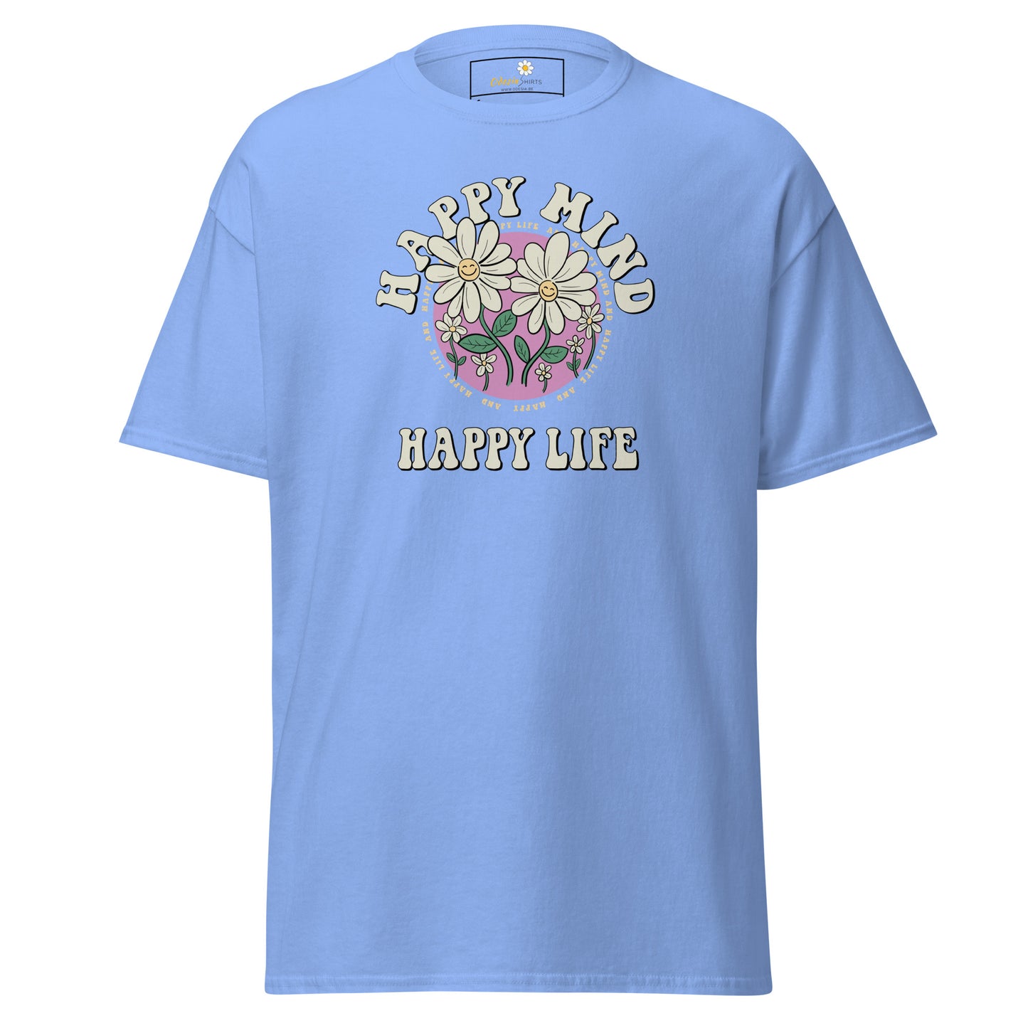 Unisex classic t-shirt - POSITIVE HAPPY MIND LIFE - REGULAR