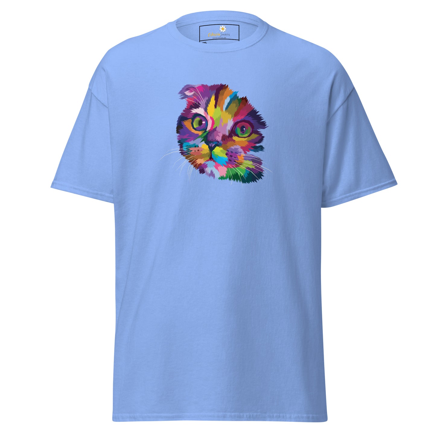 Unisex klassiek t-shirt - ANIMALS COLORFULL CATHEAD - GROOT