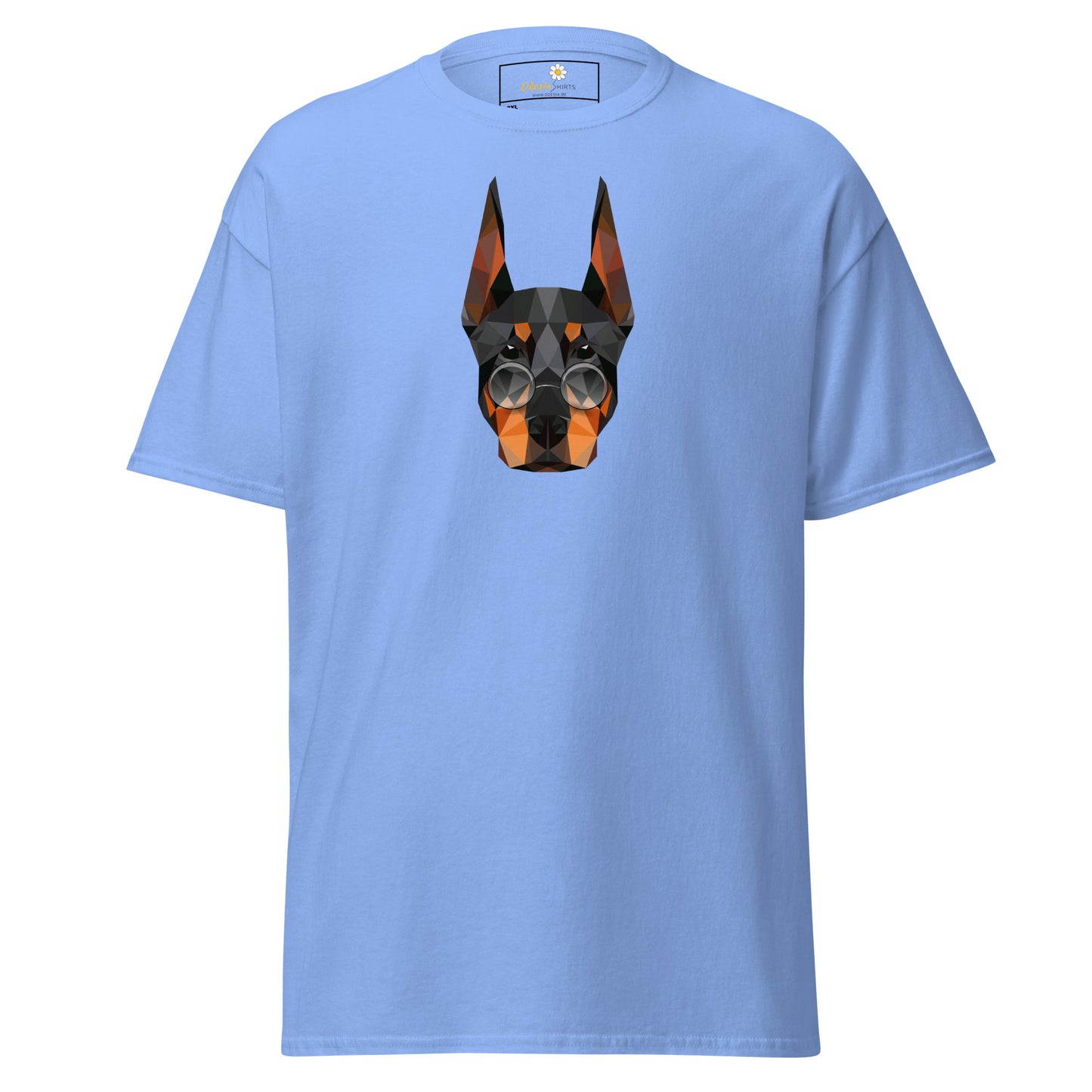 T-shirt classique unisexe - ANIMAUX TÊTE DE CHIEN LUNETTES - GRAND