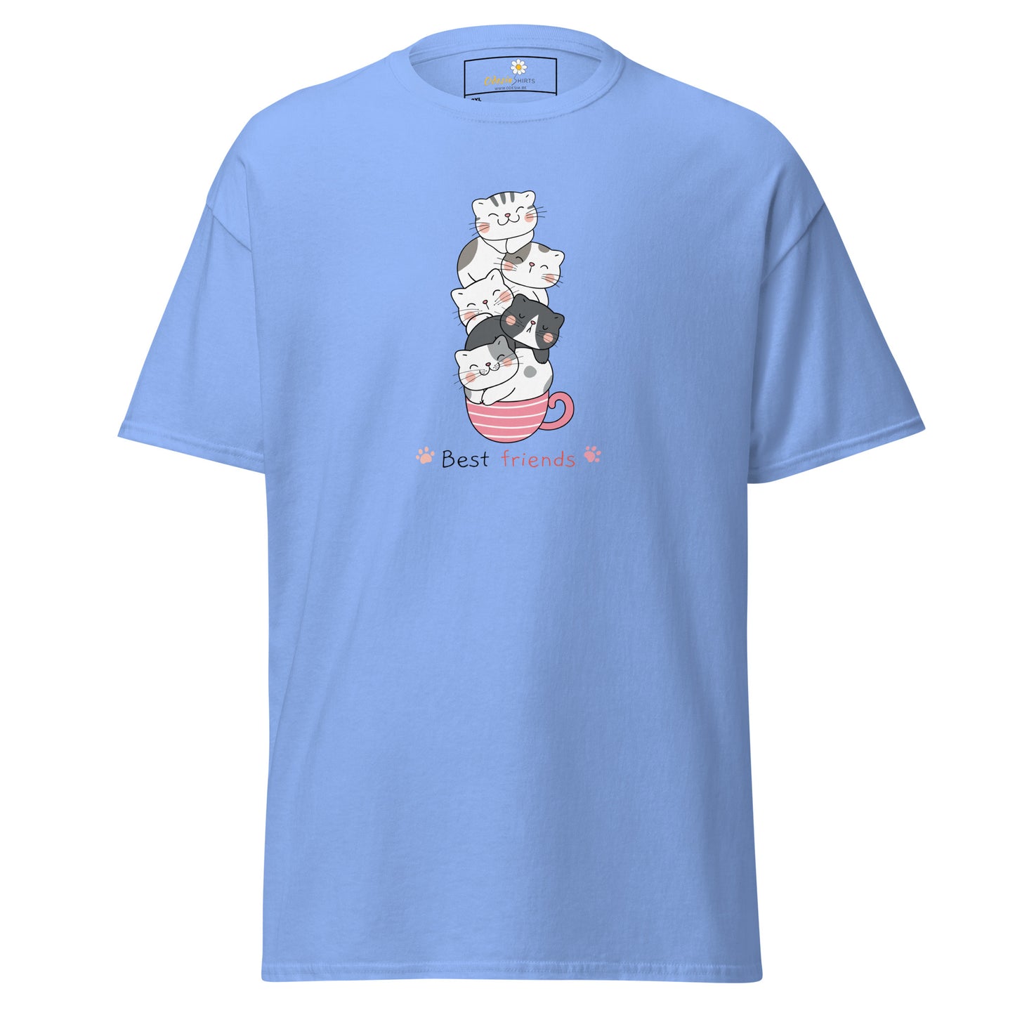 T-shirt classique unisexe - ANIMAUX CHATS DANS UNE TASSE - GRAND