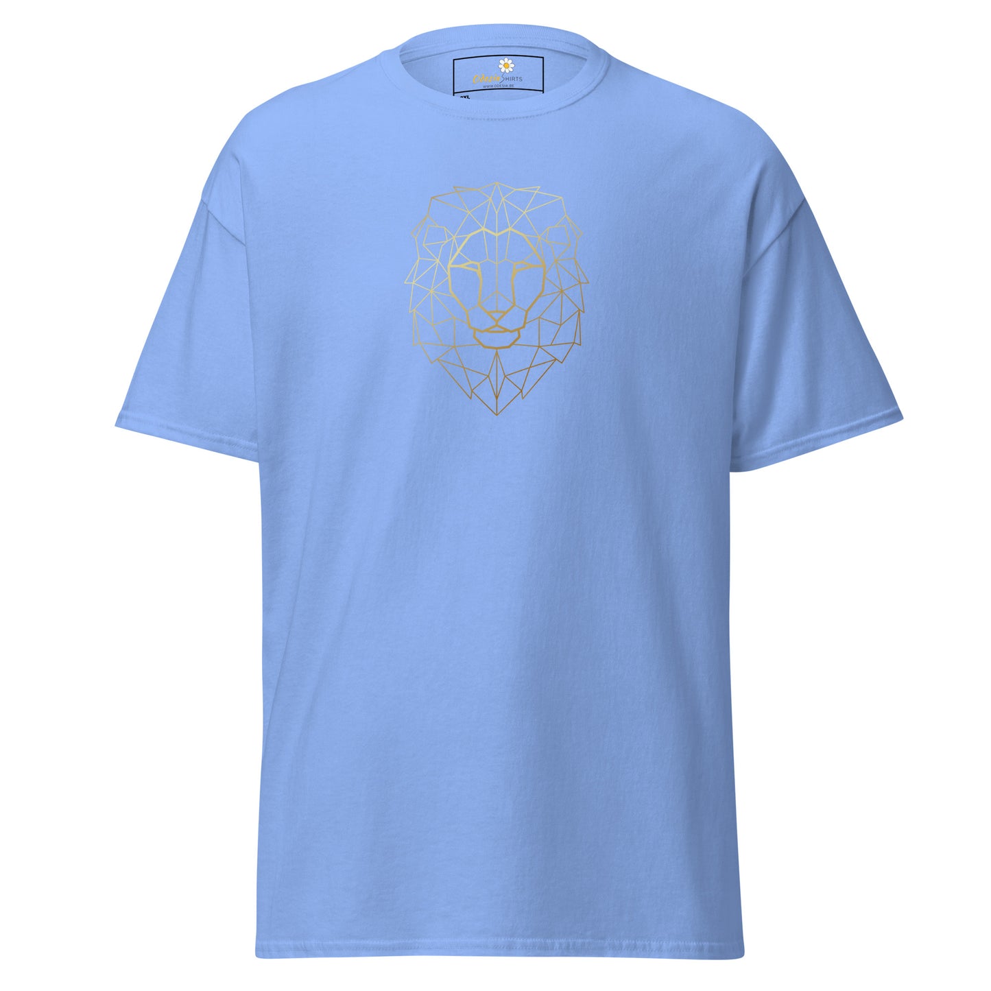 Klassiek heren t-shirt - WILDLIFE LION HEAD LINES - GROOT