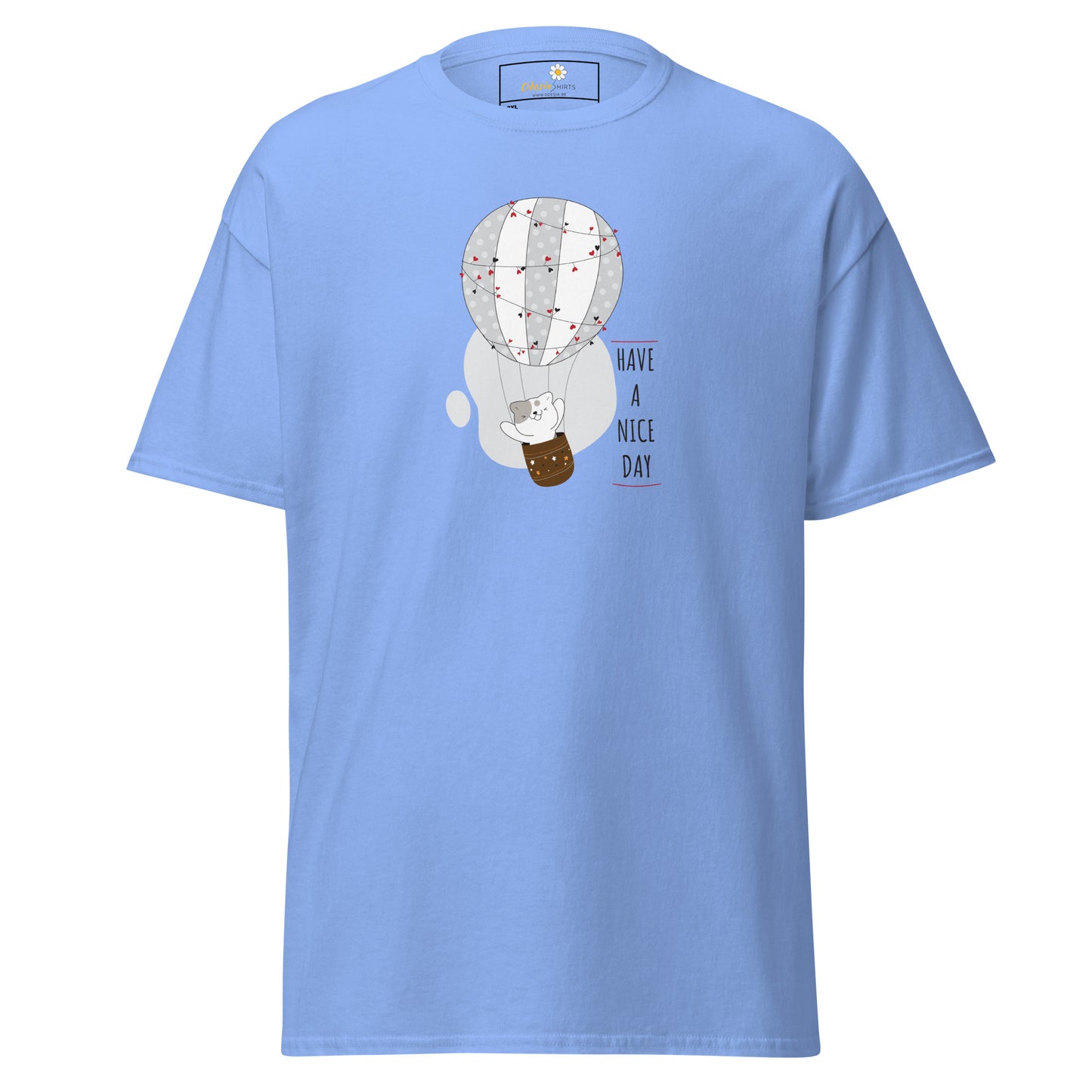 Unisex klassiek t-shirt - DIEREN KAT LUFTBALLON - GROOT