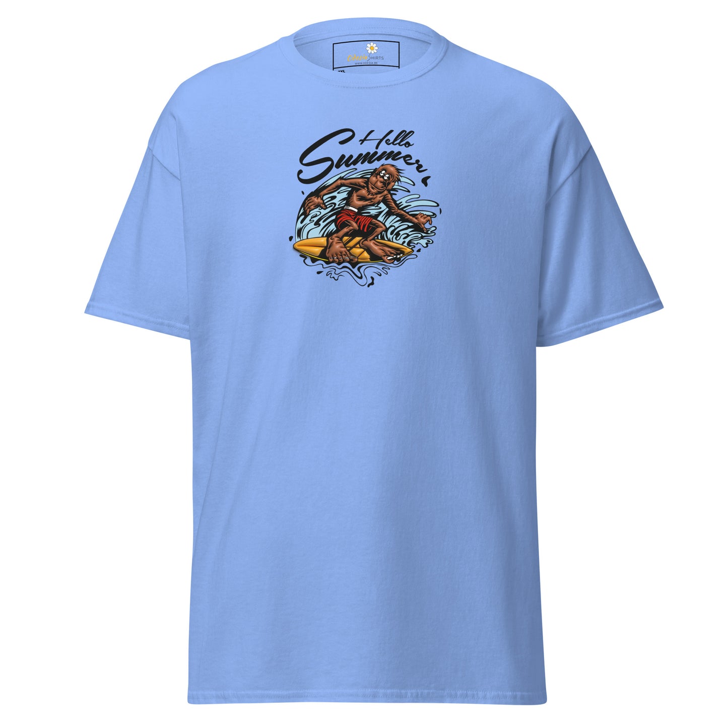 T-shirt classique homme - SINGE SURFEUR D'ÉTÉ - GRAND