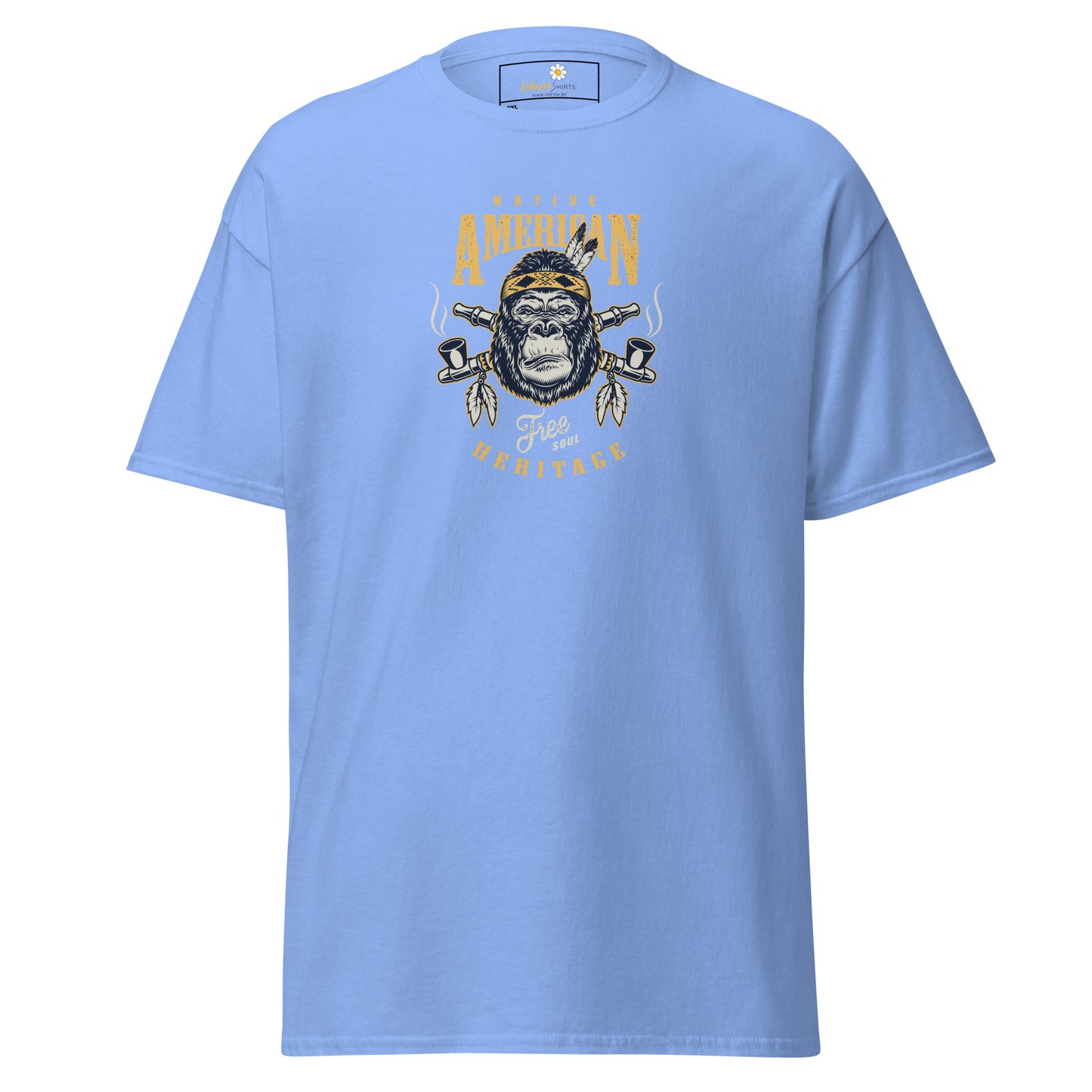 T-shirt classique pour homme - VINTAGE GORILLA NATIVE AMERICANS - GRAND