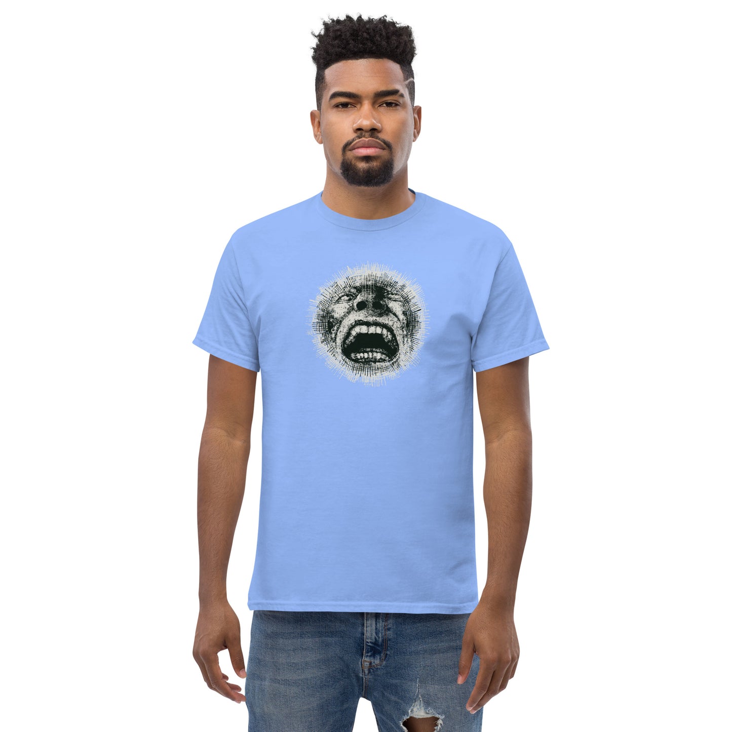 Unisex classic t-shirt - FANTASY SCREAMING HEAD - BIG