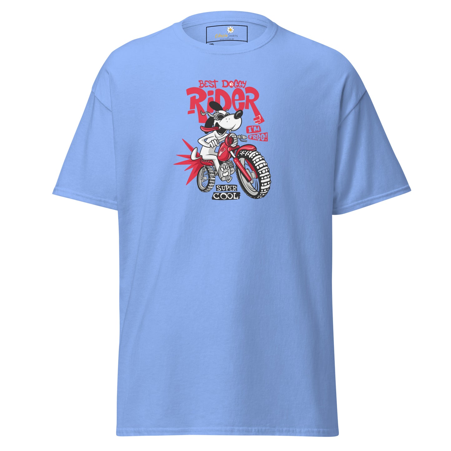 T-shirt classique pour homme - VINTAGE DOGGY RIDE - GRAND