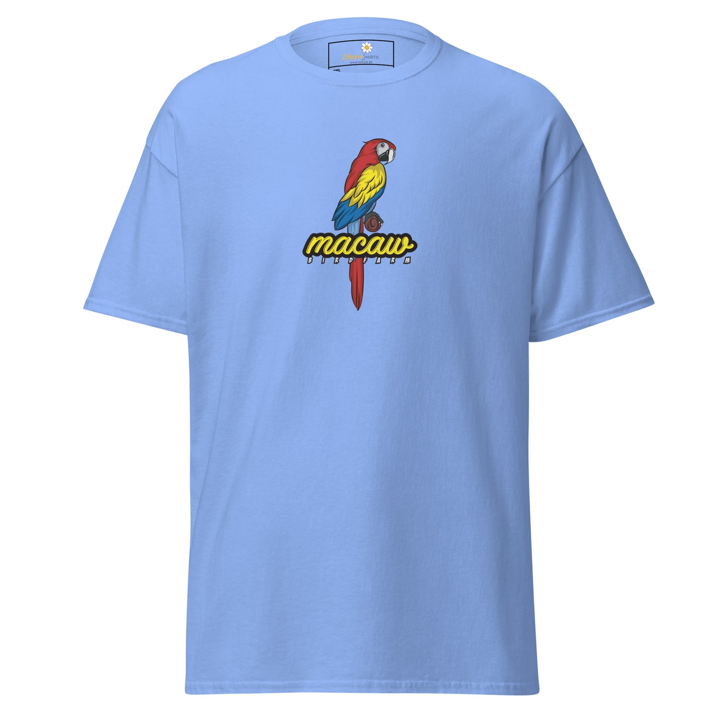 Heren klassiek t-shirt - WILDLIFE MACAW - GROOT
