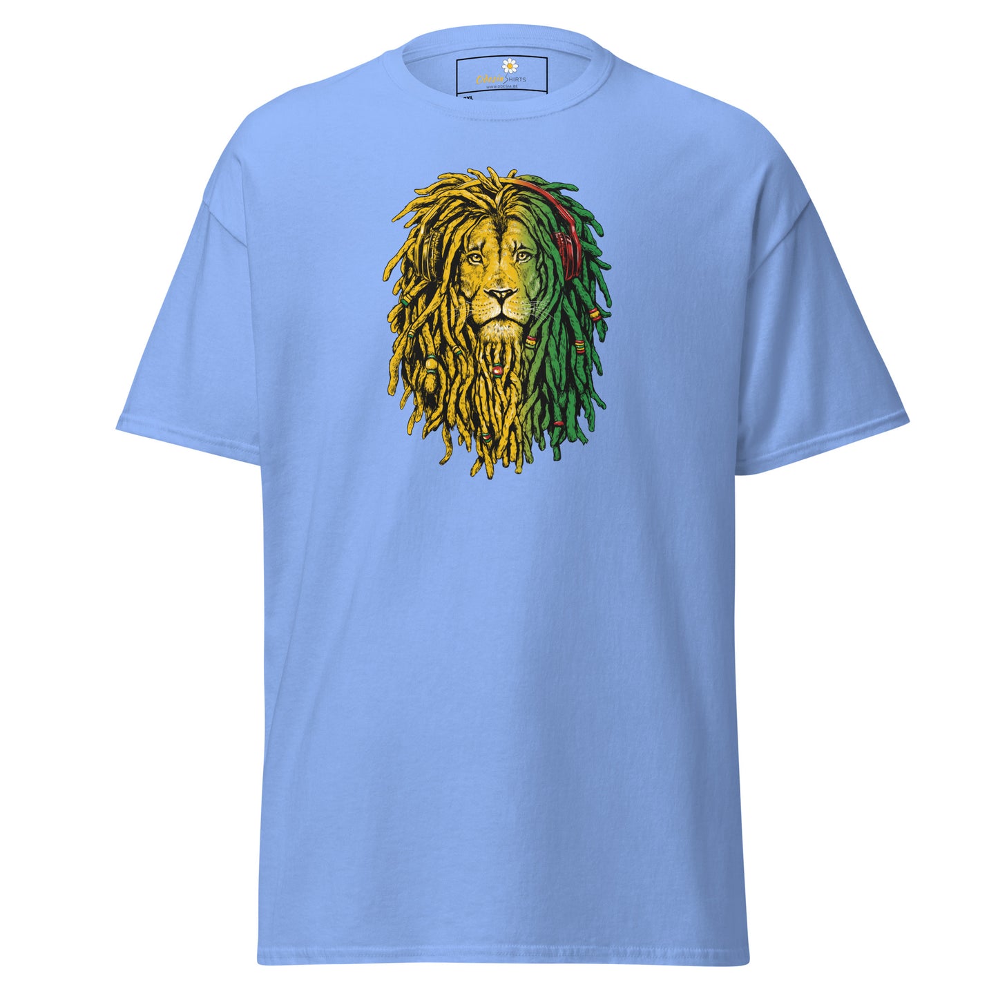 Heren klassiek t-shirt - WILDLIFE REGGAE LION - GROOT