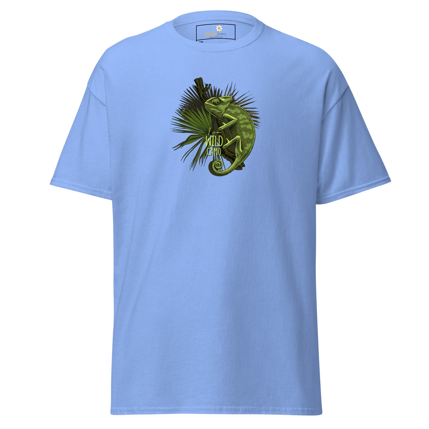 Heren klassiek t-shirt - WILDLIFE CAMELEON - GROOT