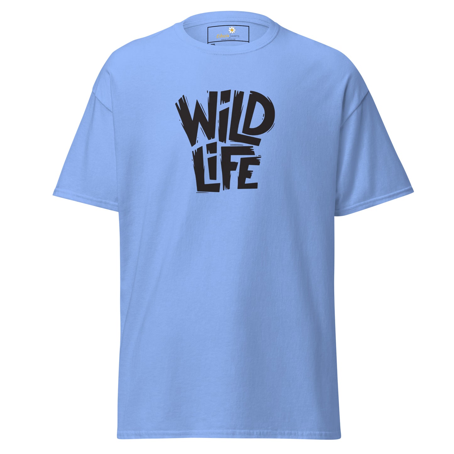 T-shirt classique pour homme - TEXT WILD LIFE - GRAND