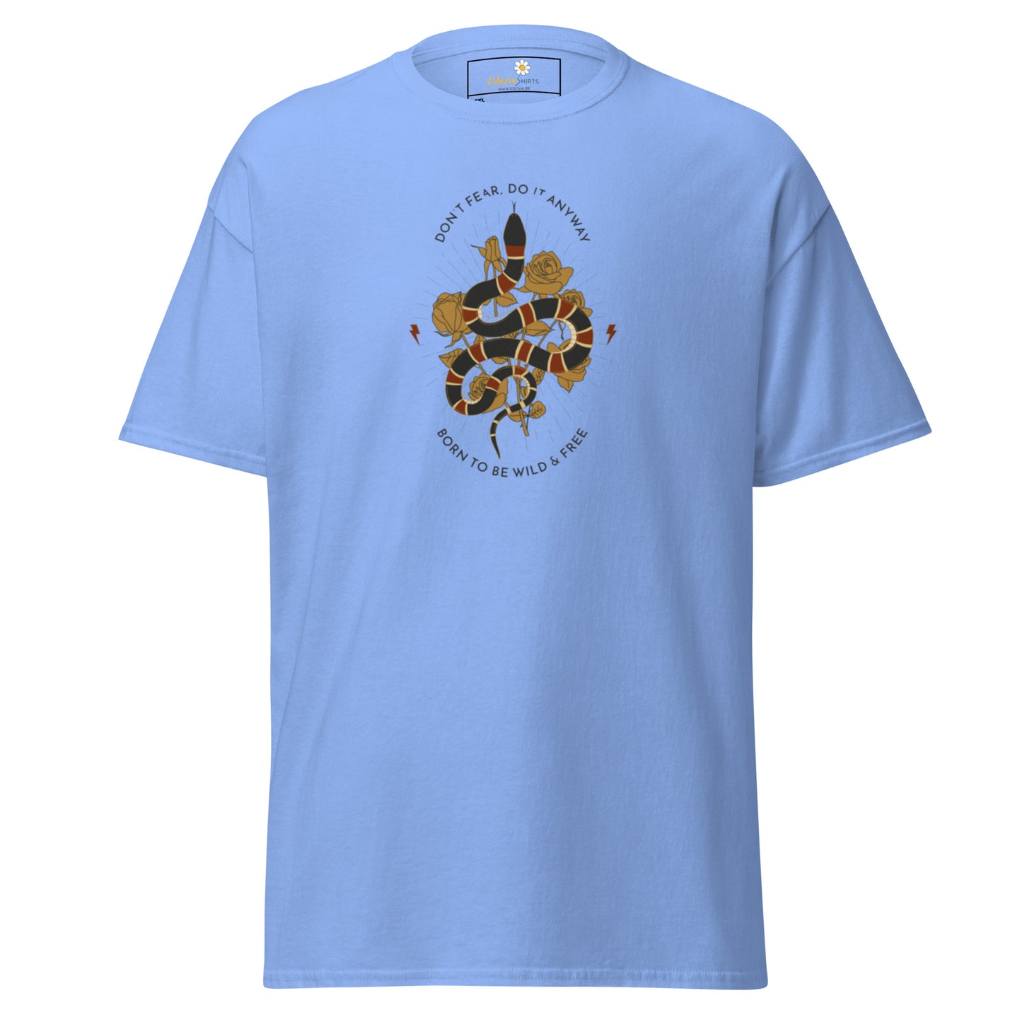 Klassiek heren t-shirt - WILDLIFE SNAKE TO BE WILD - GROOT