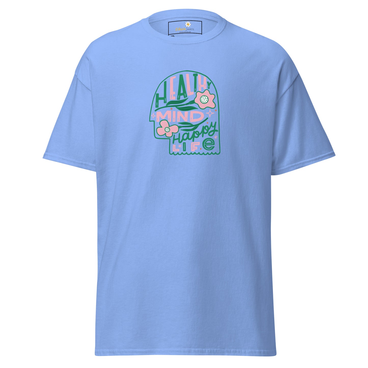 Heren klassiek t-shirt - TEKST GEZONDE GEEST LEVEN - GROOT