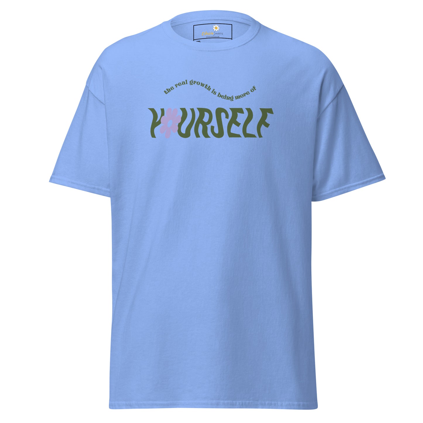 T-shirt classique pour homme - TEXTE ÊTRE PLUS SOI-MÊME - GRAND