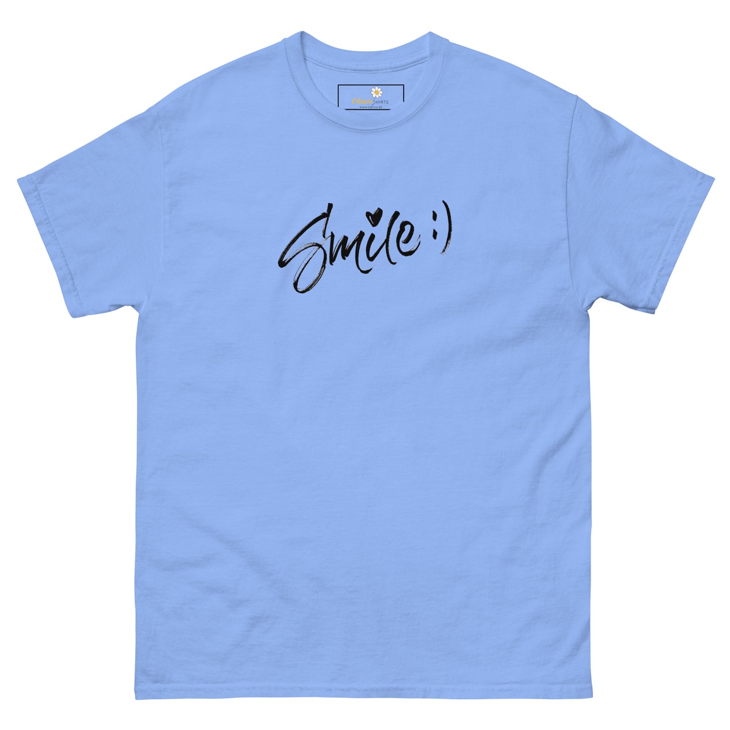 T-shirt classique pour homme - TEXT SMILE - BIG