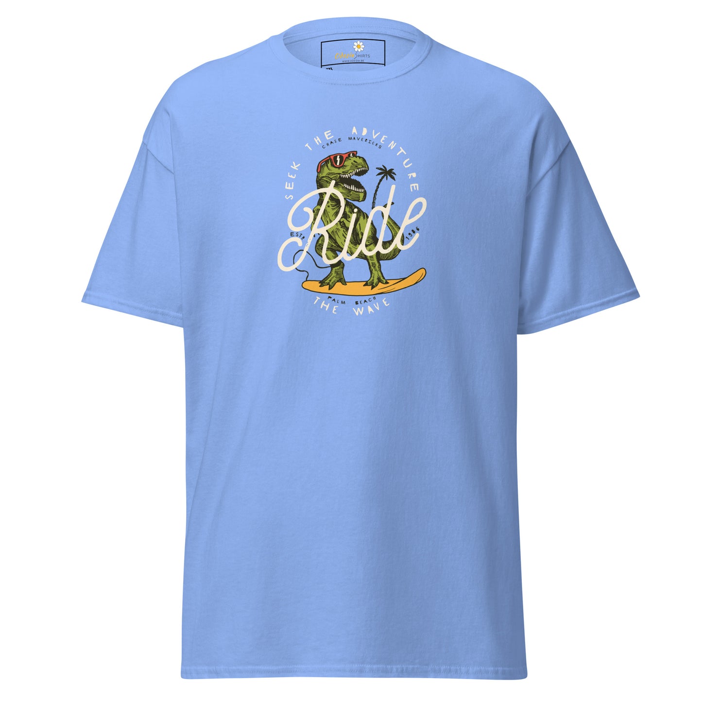 T-shirt classique pour homme - WILDLIFE DINOSAURUS RIDE WAVES - GRAND