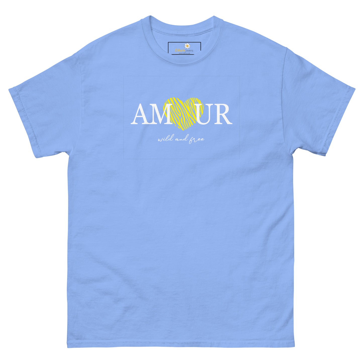 T-shirt classique homme - TEXT AMOUR WILD AND FREE - GRAND