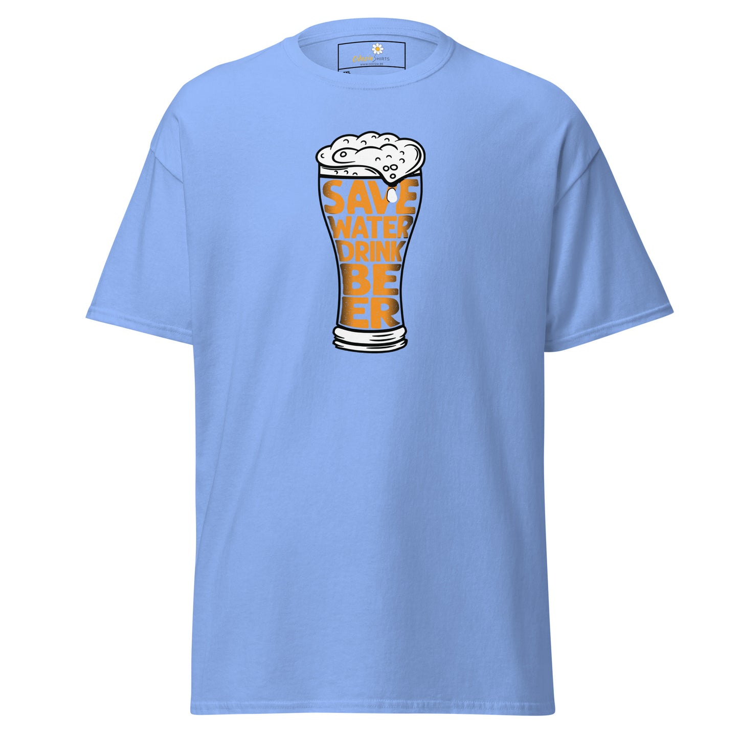 Unisex klassiek t-shirt - FUN SAVE WATER DRINK BEER - GROOT