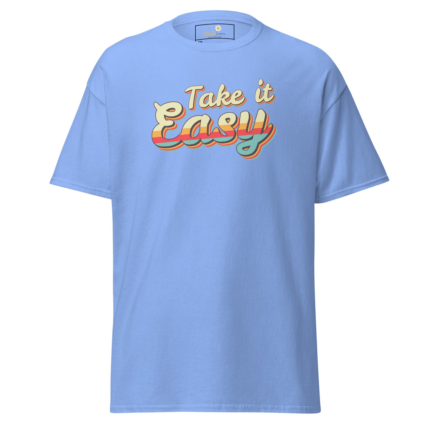 T-shirt classique pour homme - TEXT TAKE IT EASY - BIG