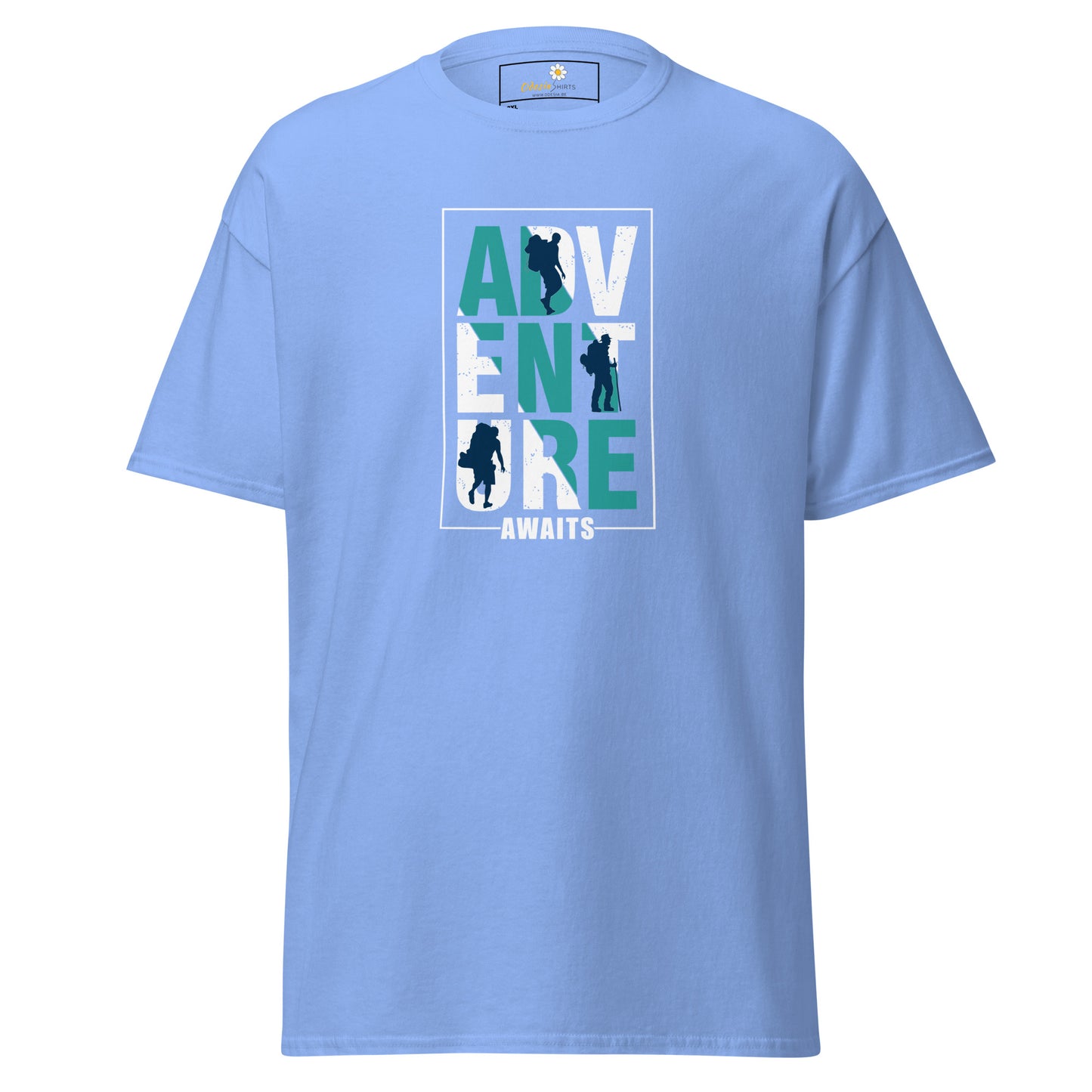 Unisex classic t-shirt - ADVENTURE AWAITS - BIG
