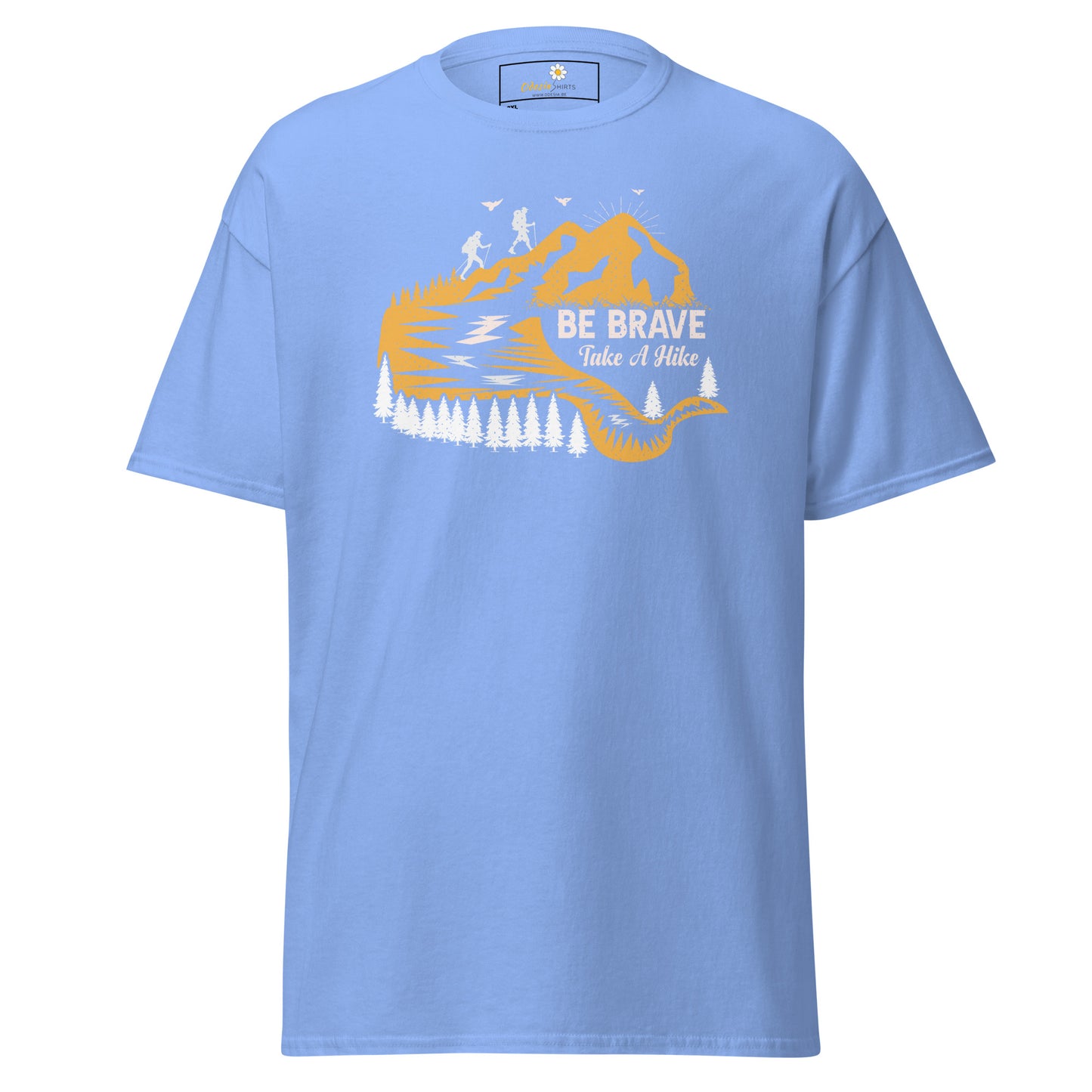 Unisex classic t-shirt - ADVENTURE BE BRAVE TAKE A HIKE - BIG