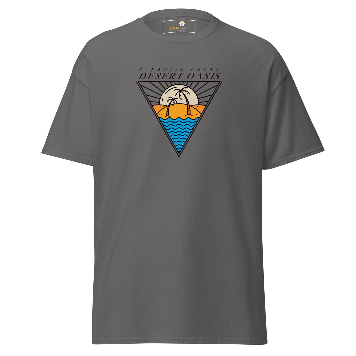 Heren klassiek t-shirt - SUMMER DESERT OASIS - REGULAR