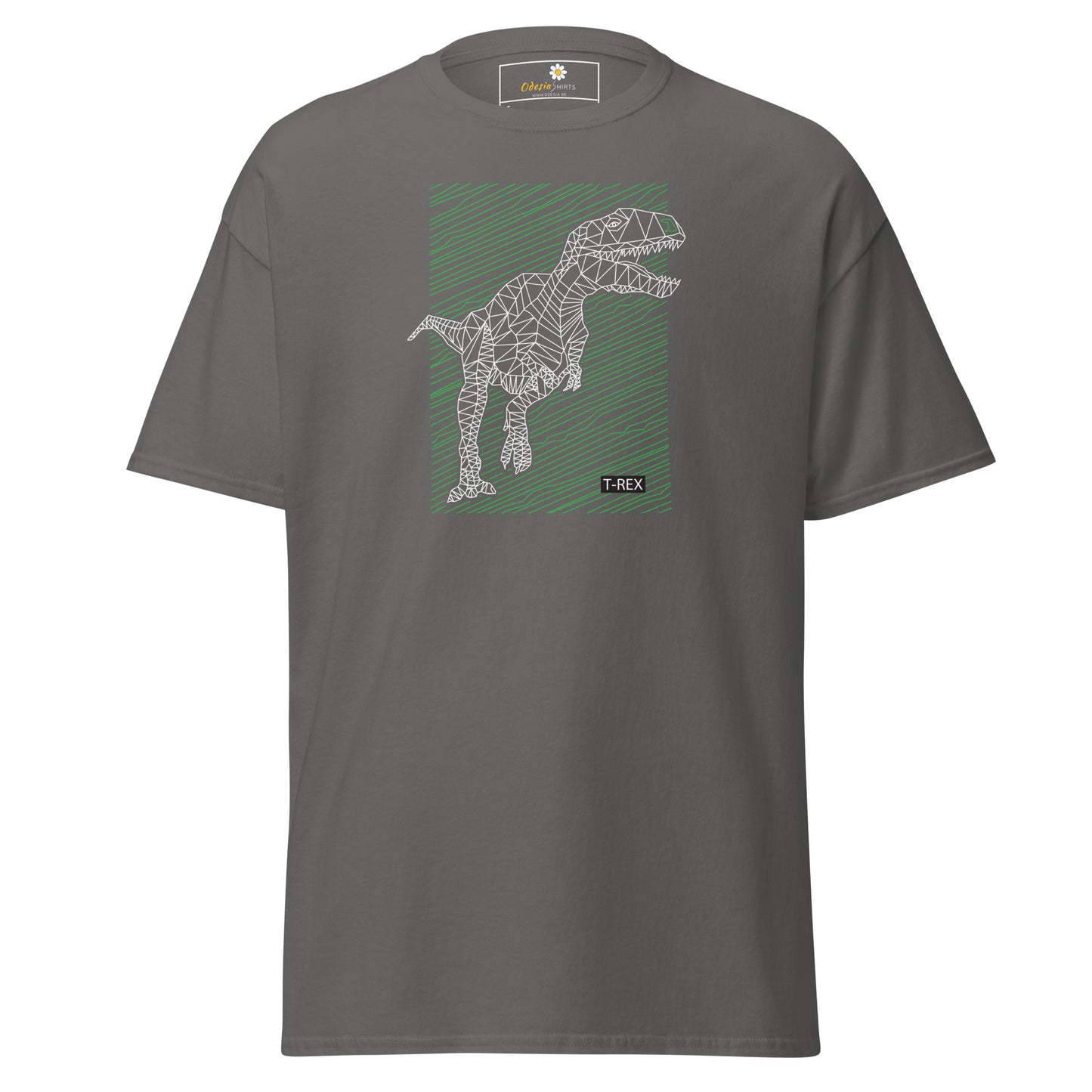 Heren klassiek t-shirt - WILD LIFE TREX DINOSAURUS - REGULAR