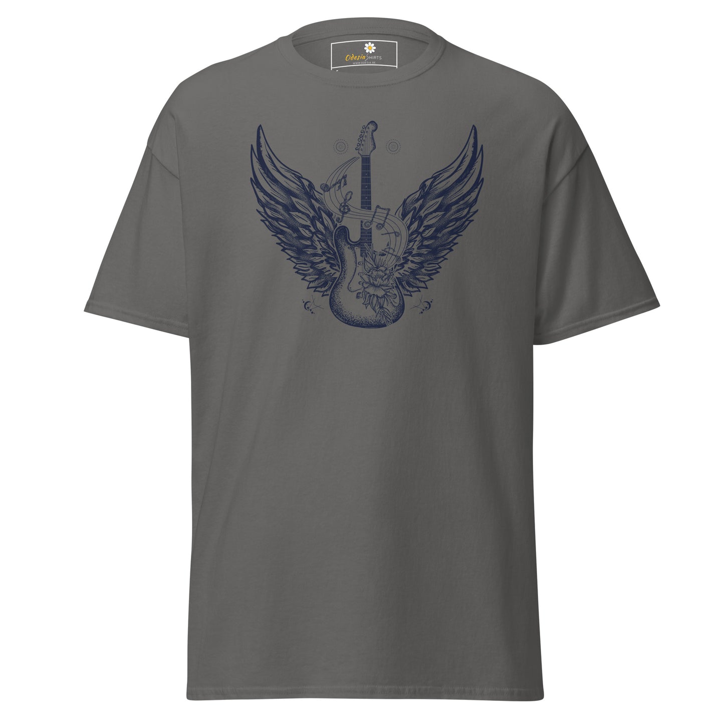 Unisex klassiek t-shirt - MUZIEK ROCK AND ROLL GITAAR - REGULAR