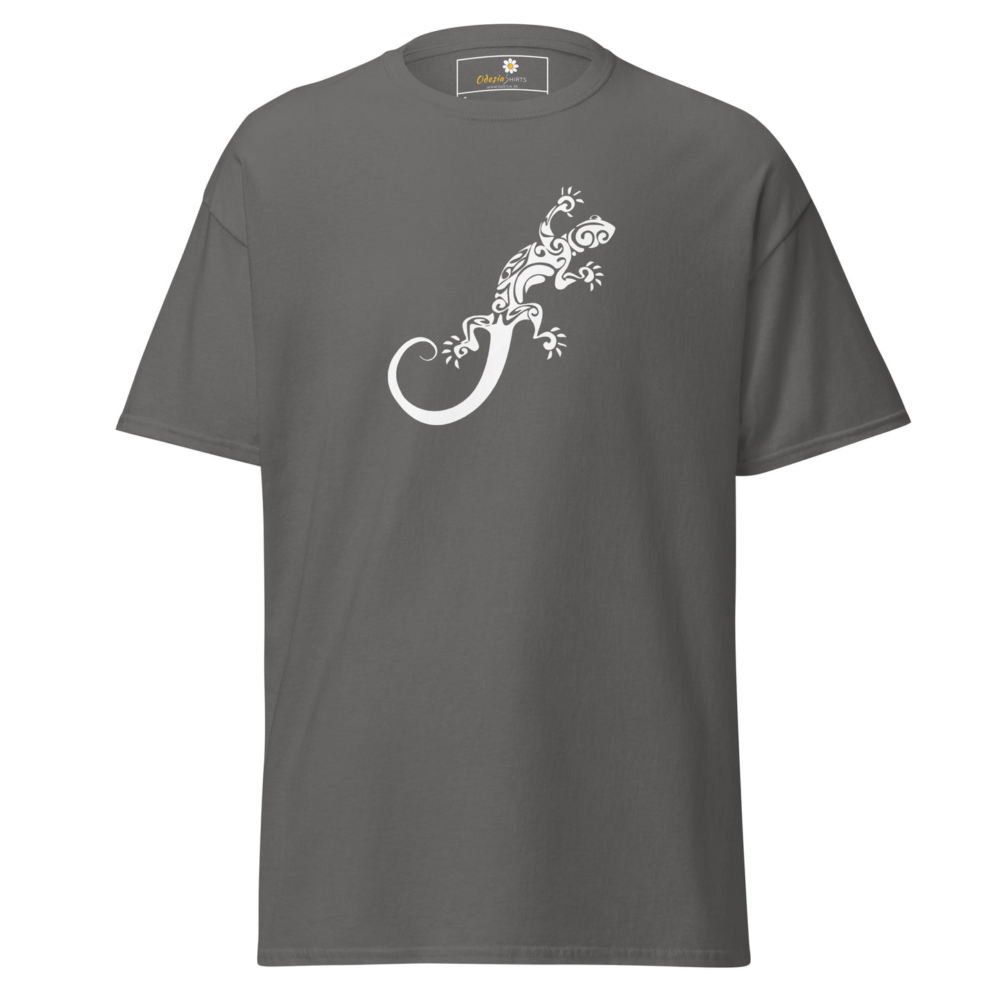 T-shirt classique unisexe - ANIMAUX LÉZARD BLANC - RÉGULIER
