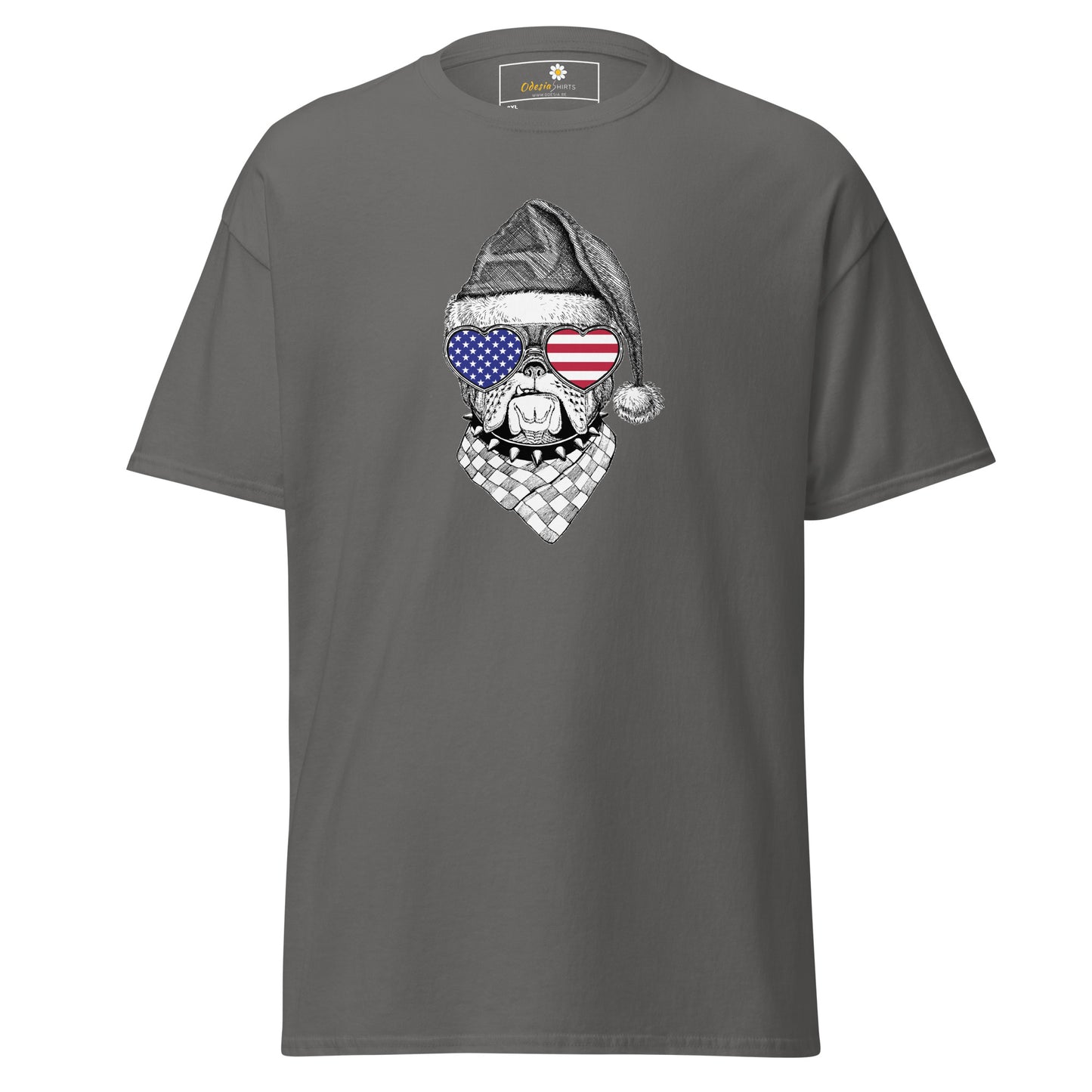 T-shirt classique unisexe - ANIMAUX TÊTE DE CHIEN USA - GRAND
