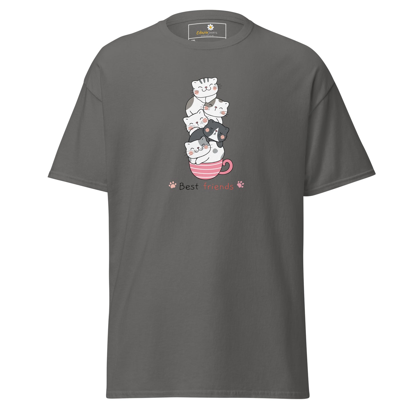 T-shirt classique unisexe - ANIMAUX CHATS DANS UNE TASSE - GRAND