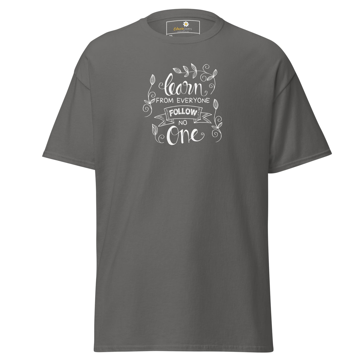 T-shirt classique pour homme - TEXTE APPRENEZ DE TOUS - GRAND