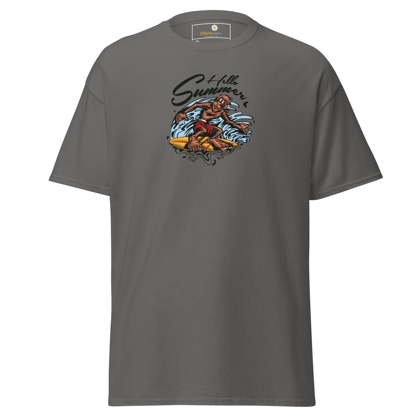 T-shirt classique homme - SINGE SURFEUR D'ÉTÉ - GRAND