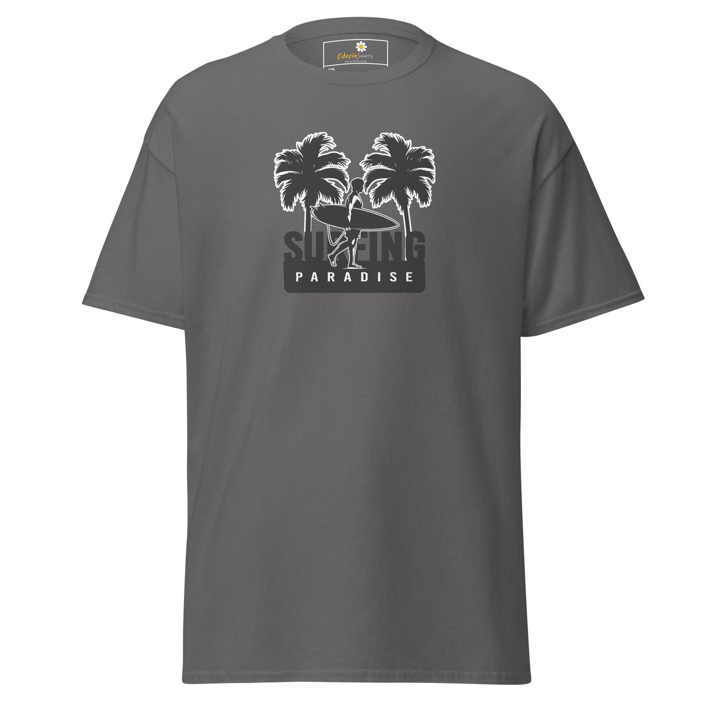 T-shirt classique pour homme - SUMMER SURFING TREES - BIG