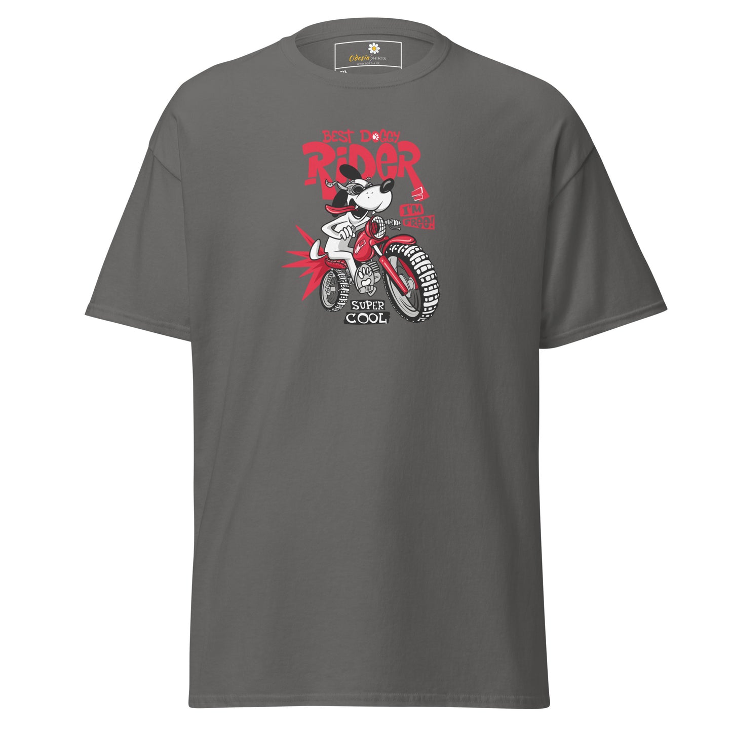 T-shirt classique pour homme - VINTAGE DOGGY RIDE - GRAND