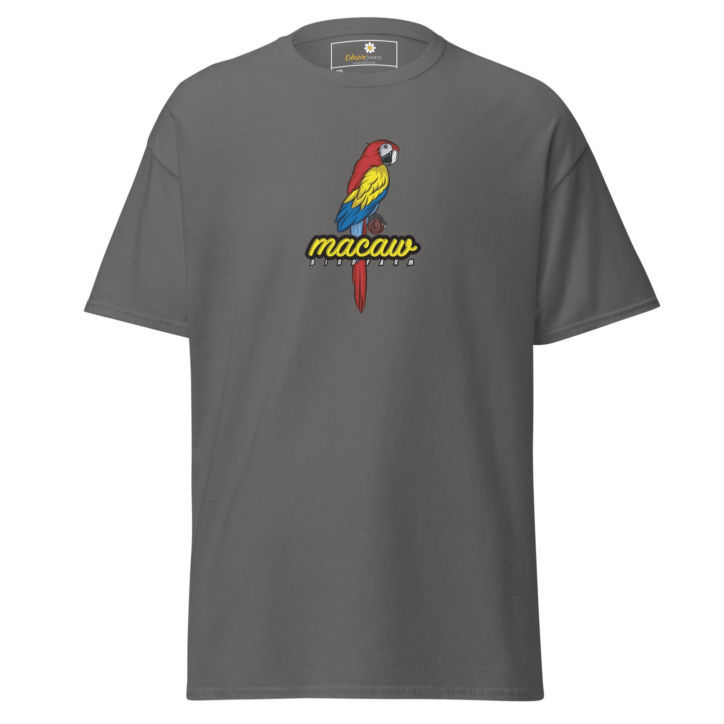Heren klassiek t-shirt - WILDLIFE MACAW - GROOT