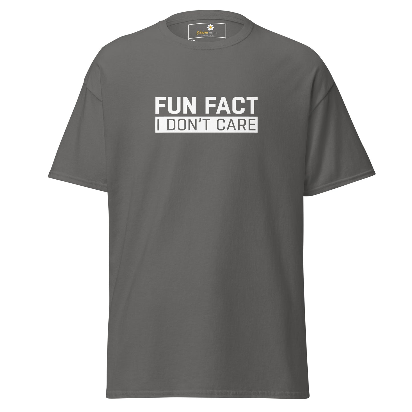 Heren klassiek t-shirt - TEKST PLEZIER HET KAN MIJ NIET SCHELEN - GROOT