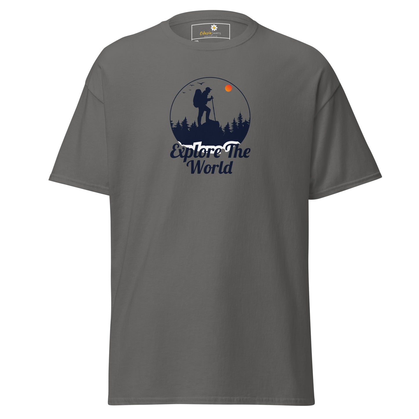 Unisex classic t-shirt - ADVENTURE EXPLORE THE WORLD - BIG