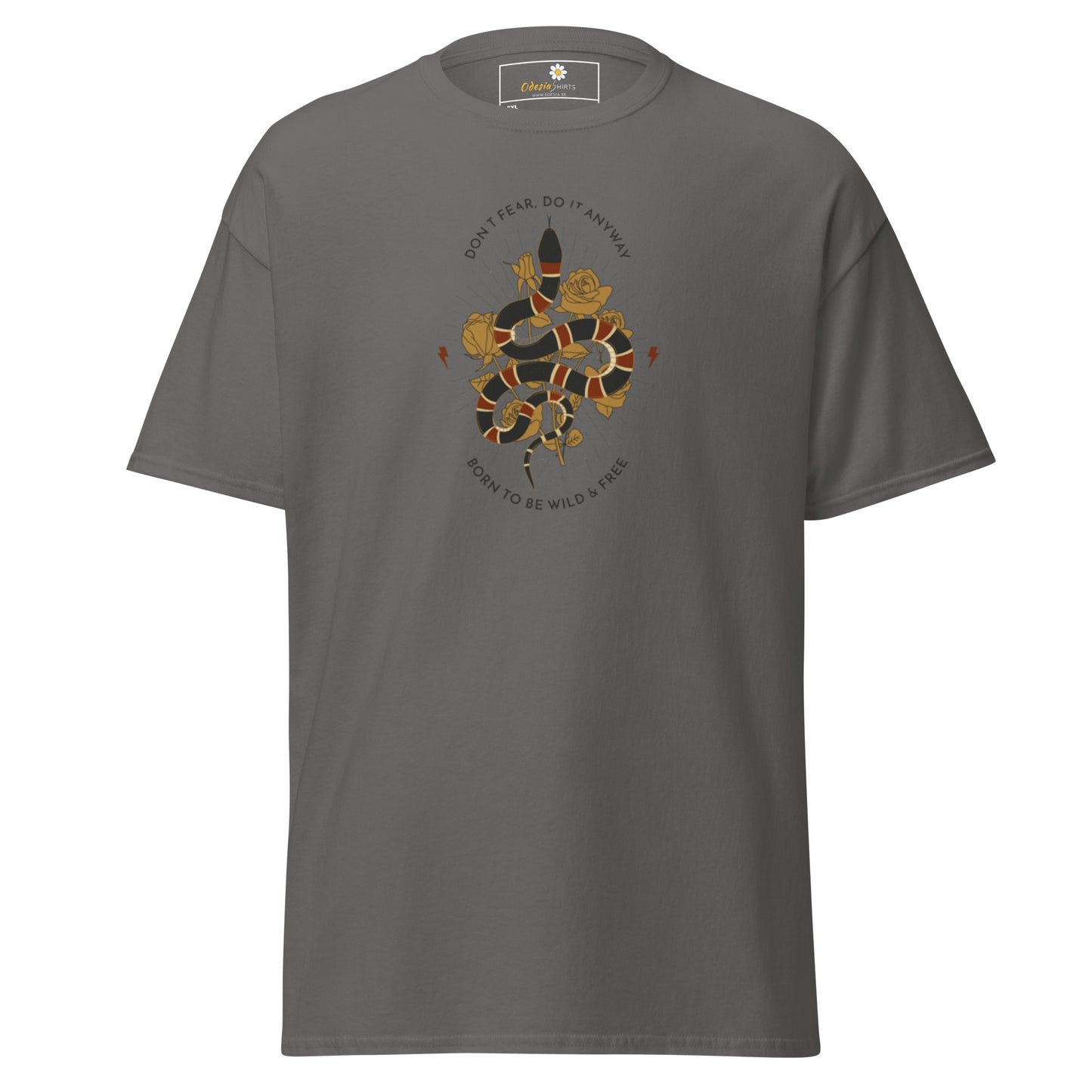 Klassiek heren t-shirt - WILDLIFE SNAKE TO BE WILD - GROOT