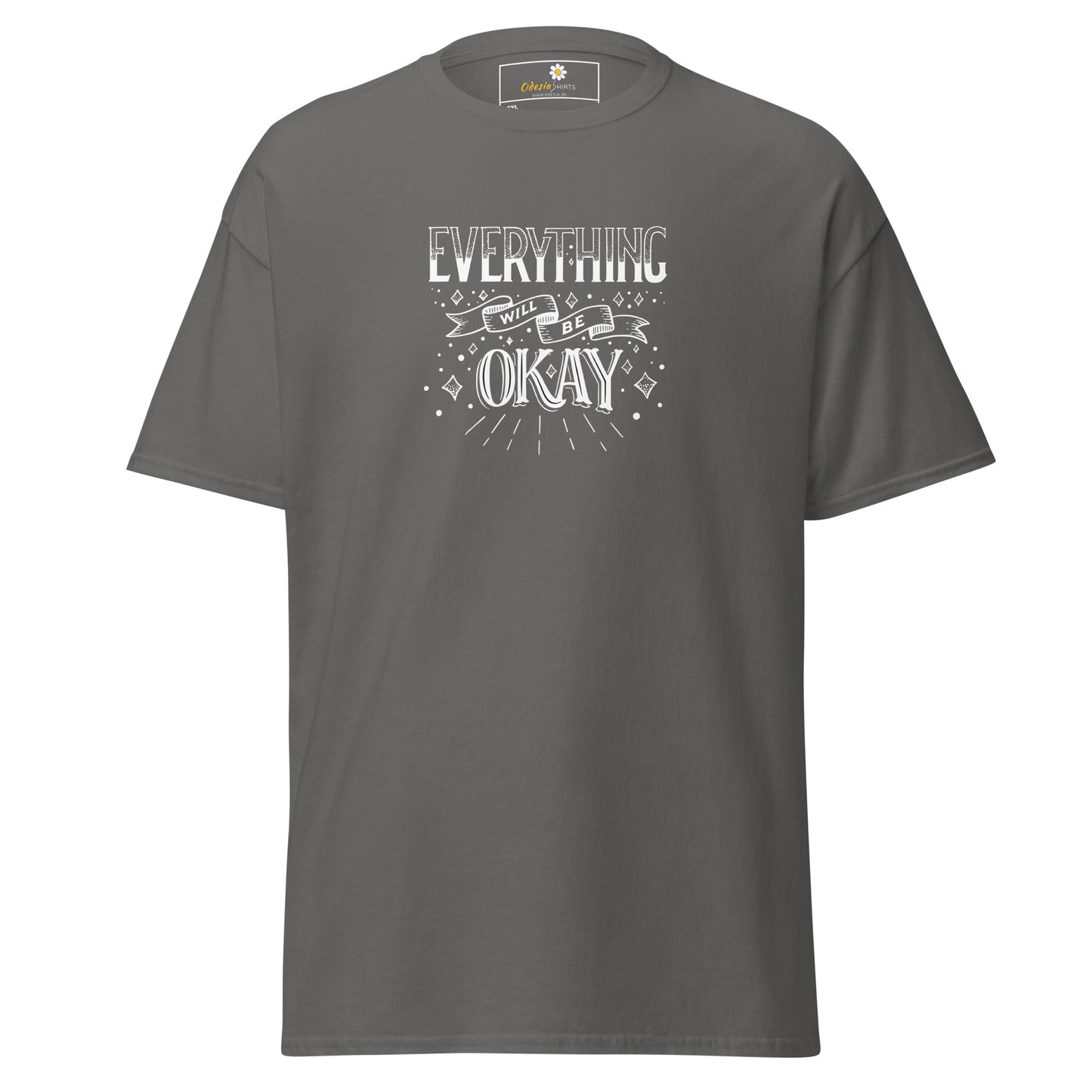 T-shirt classique pour homme - TEXT TOUT VA BIEN ÊTRE - GRAND