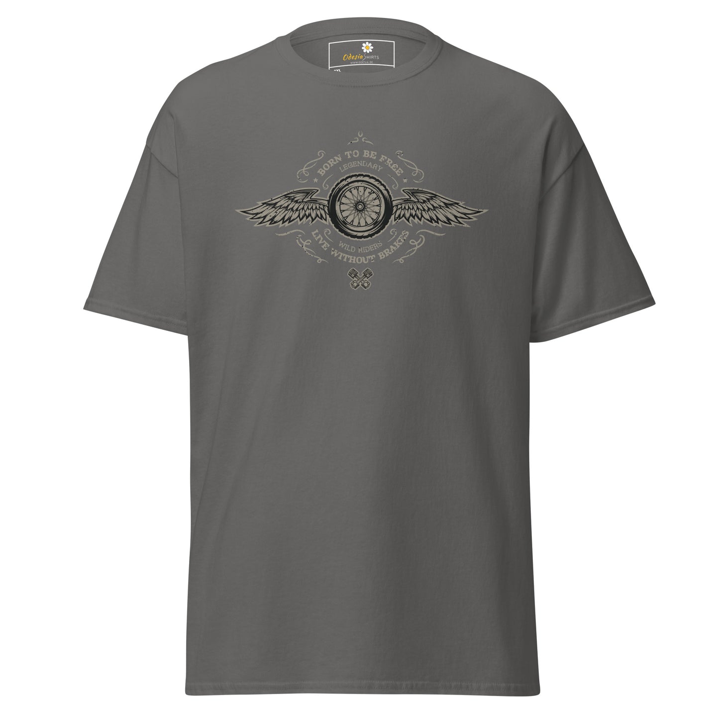 T-shirt classique homme - VINTAGE BORN TO BE FREE - GRAND